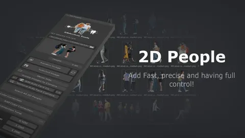 2D People Archviz - Blender addons