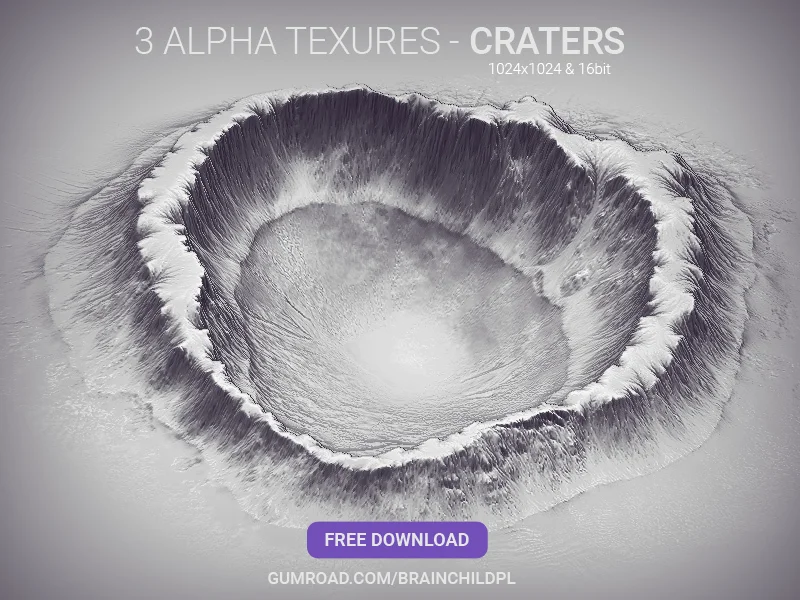 3 Crater Alpha Textures screenshot 2