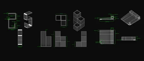 Mini Technical Drawing Practice Pack - Blender tutorials & courses