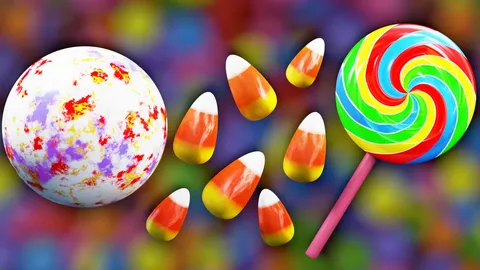 Procedural Candy Materials - Blender shaders