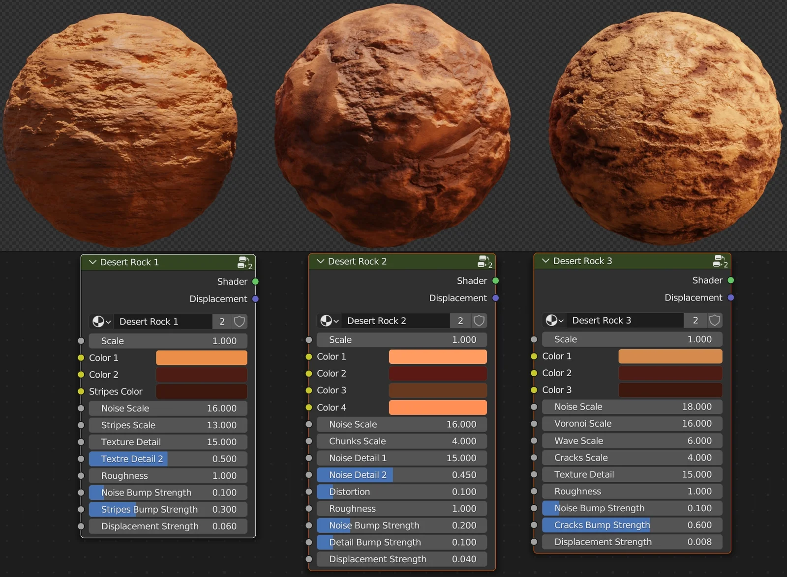 Procedural Desert Rock Materials screenshot 2