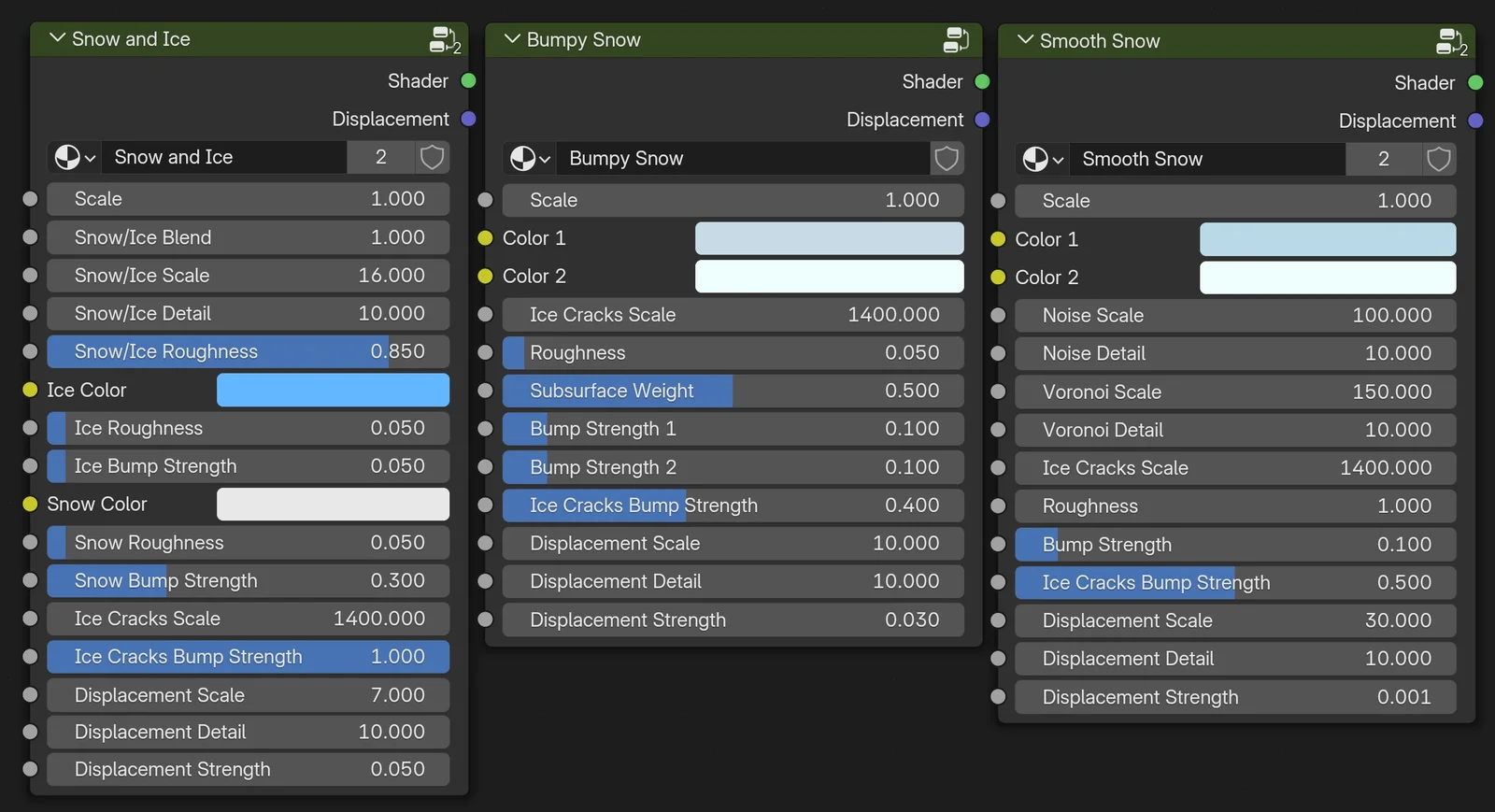Procedural Snow Materials screenshot 2