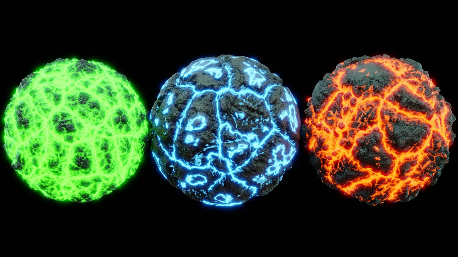 Stylized Glowing Rock Materials screenshot 3