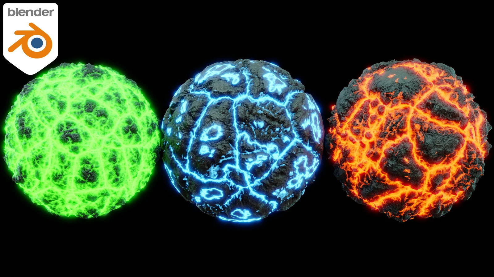 Stylized Glowing Rock Materials screenshot 4