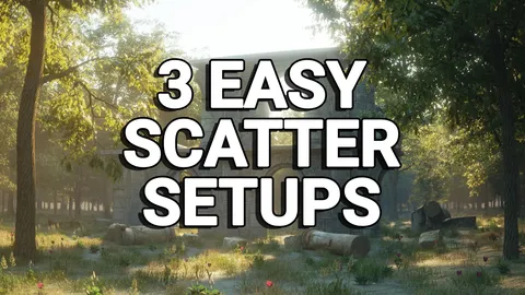 Simple Scatter Setups - Blender geometry nodes