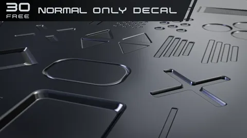 30 Normal Decals - Blender textures & materials