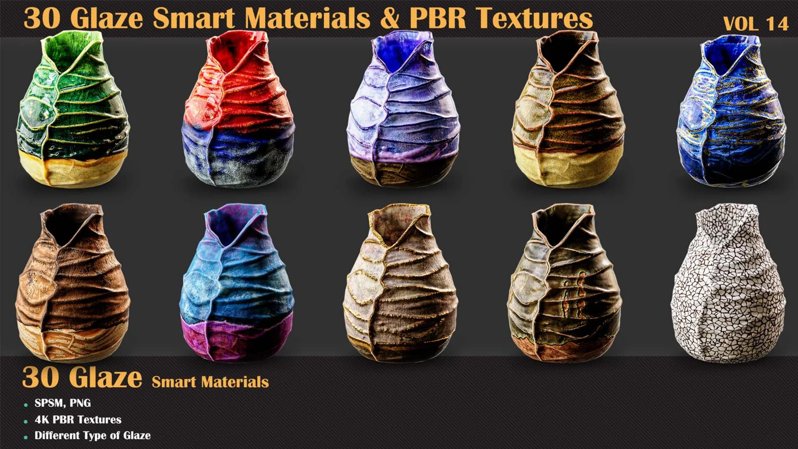30 Glaze PBR Textures screenshot 2