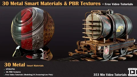 Metal PBR Textures Vol 03 - Blender textures & materials