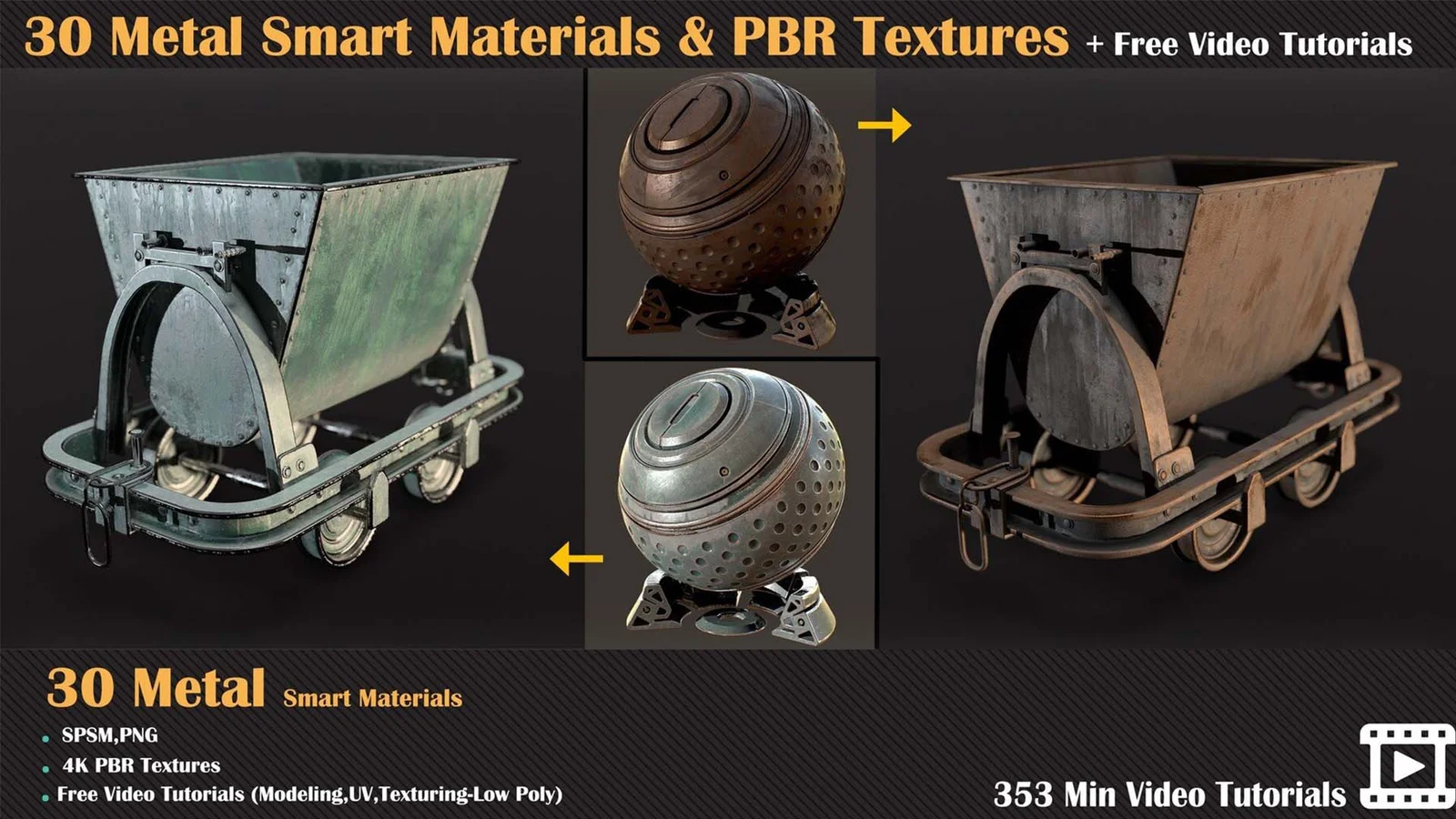 Metal PBR Textures Vol 03 screenshot 2