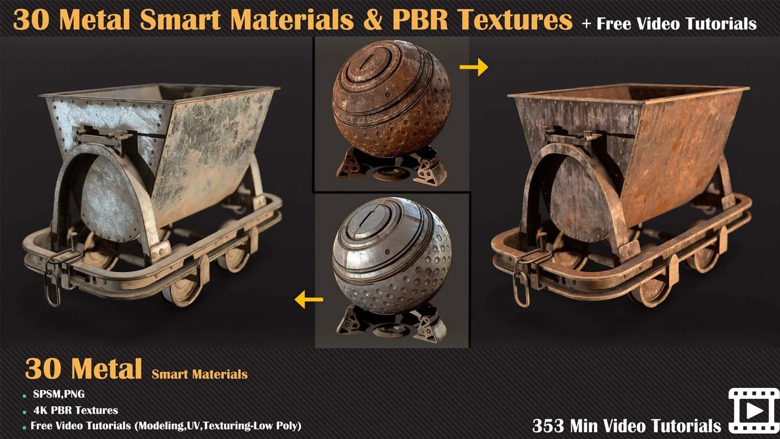 Metal PBR Textures Vol 03 screenshot 3