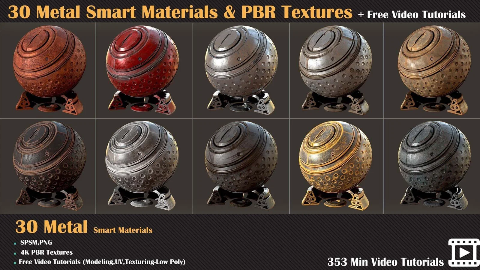 Metal PBR Textures Vol 03 screenshot 4