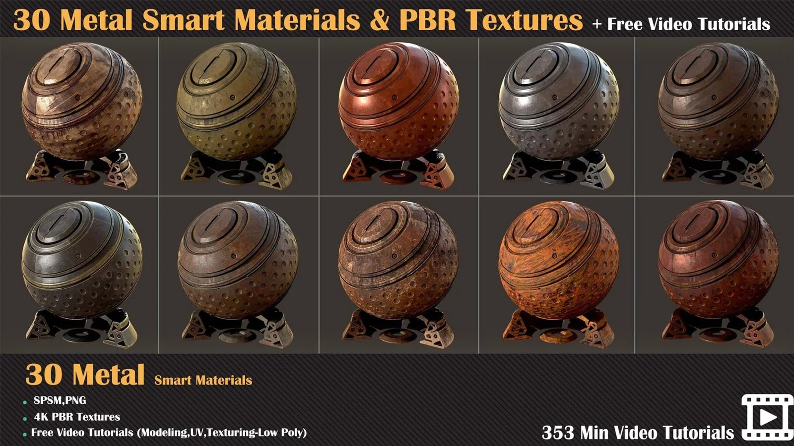 Metal PBR Textures Vol 03 screenshot 5