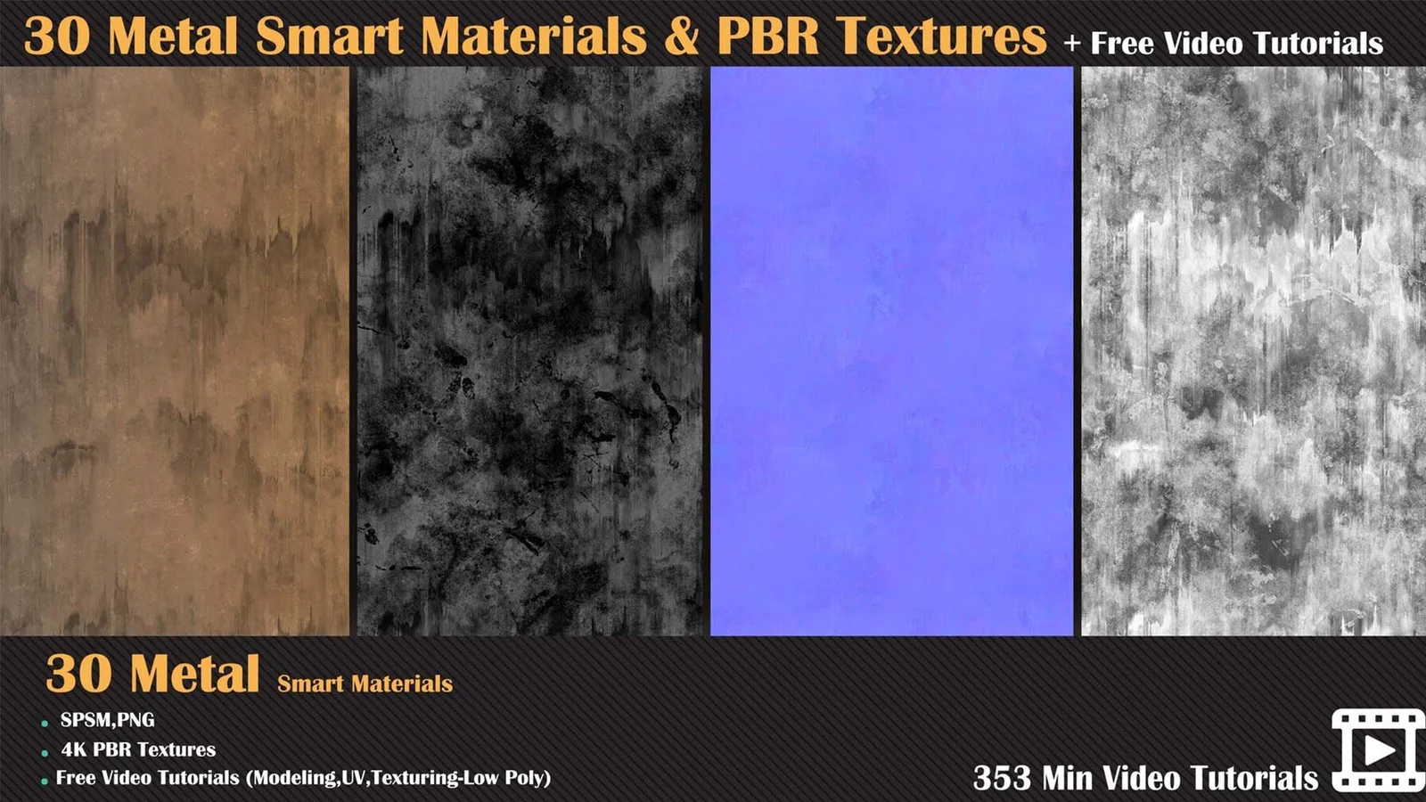 Metal PBR Textures Vol 03 screenshot 7
