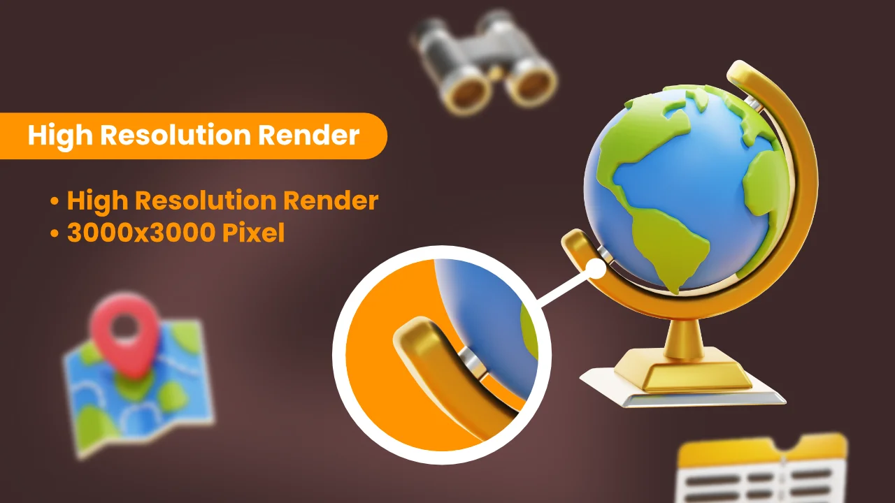 Trip & Traveling 3D Icons screenshot 3