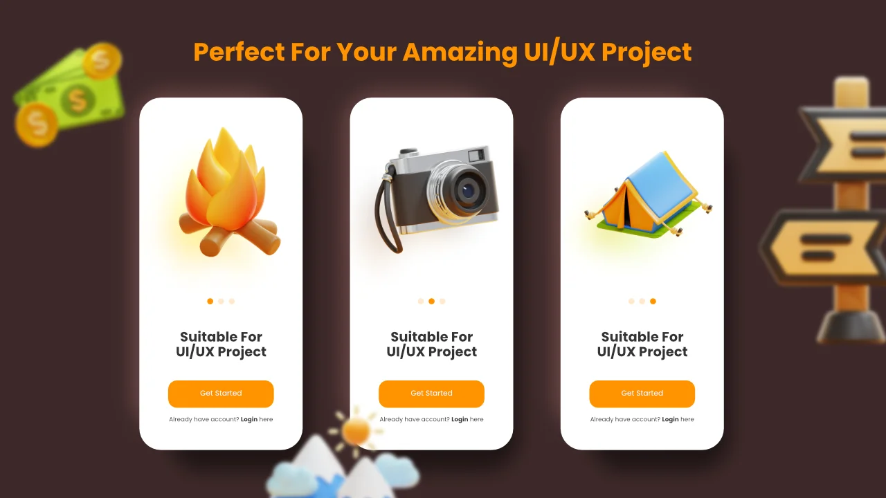Trip & Traveling 3D Icons screenshot 5