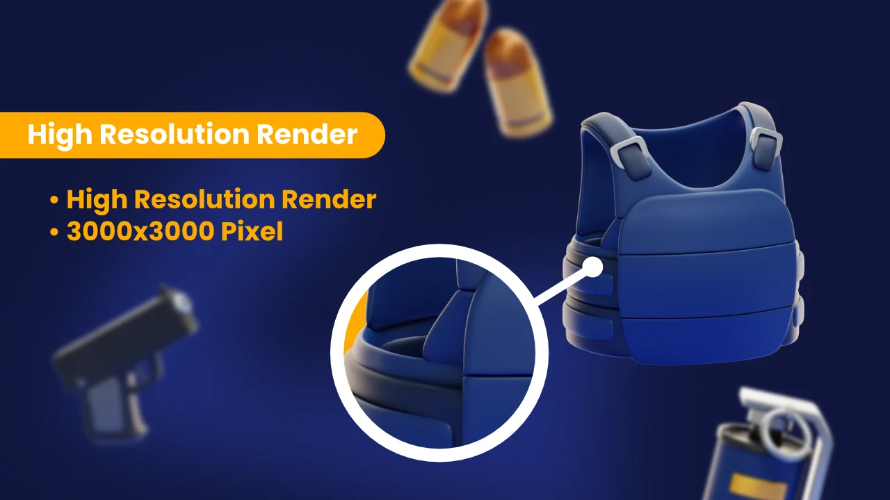 Police 3D Icons screenshot 3