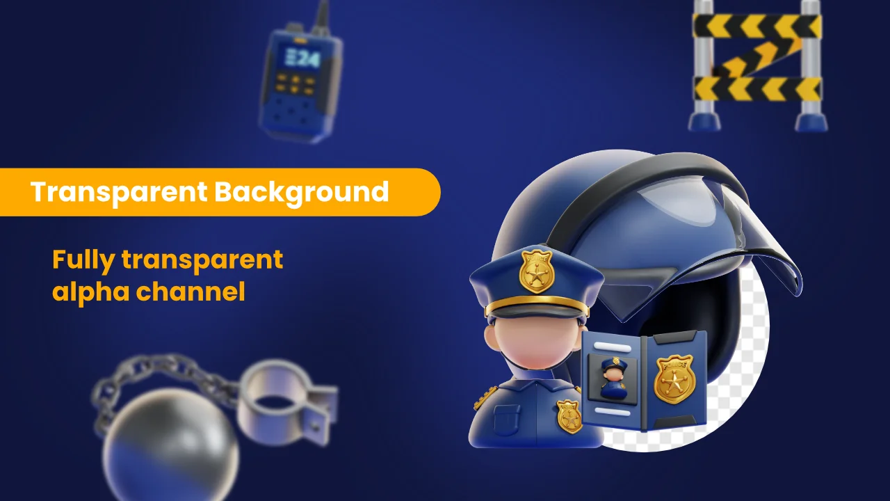 Police 3D Icons screenshot 4