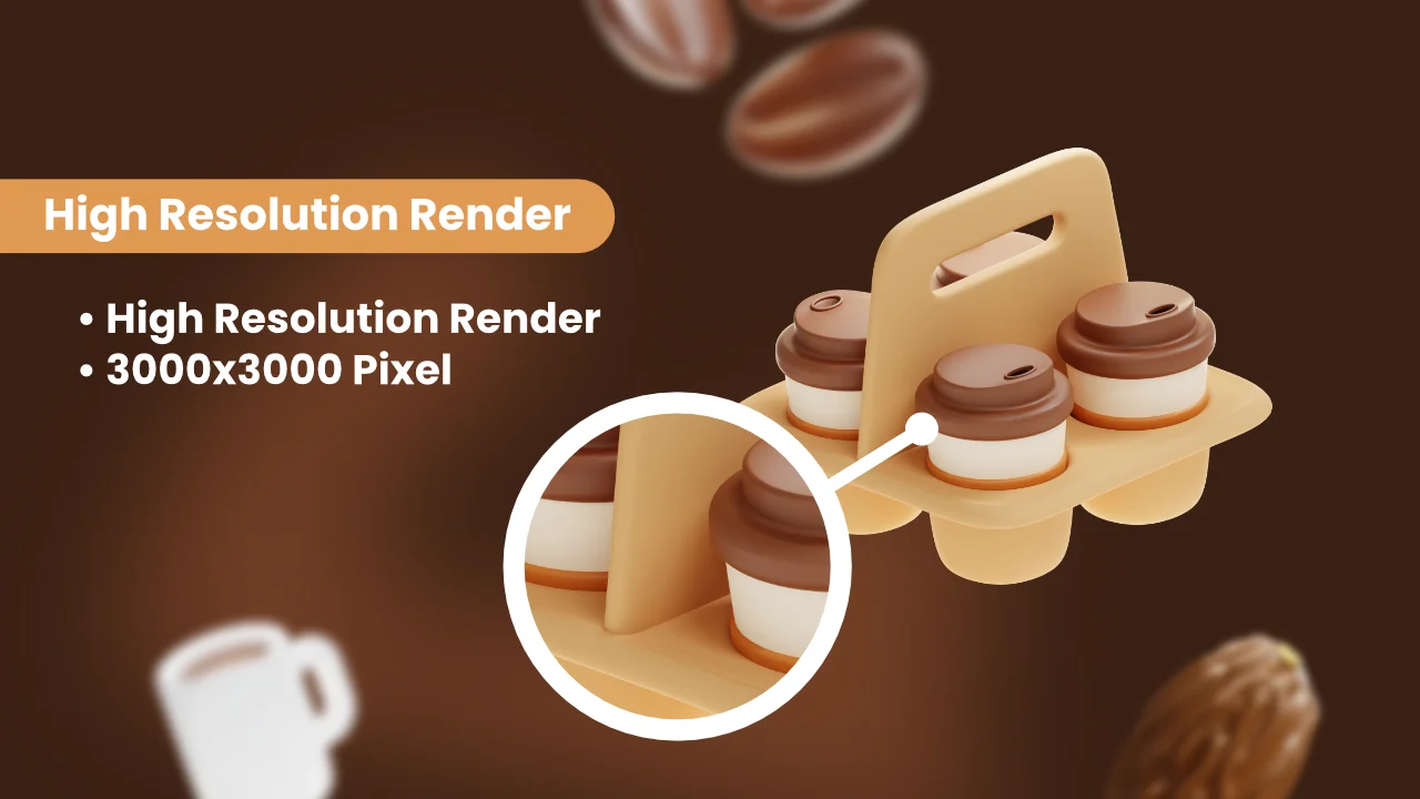 Coffee Shop 3D Icons screenshot 3