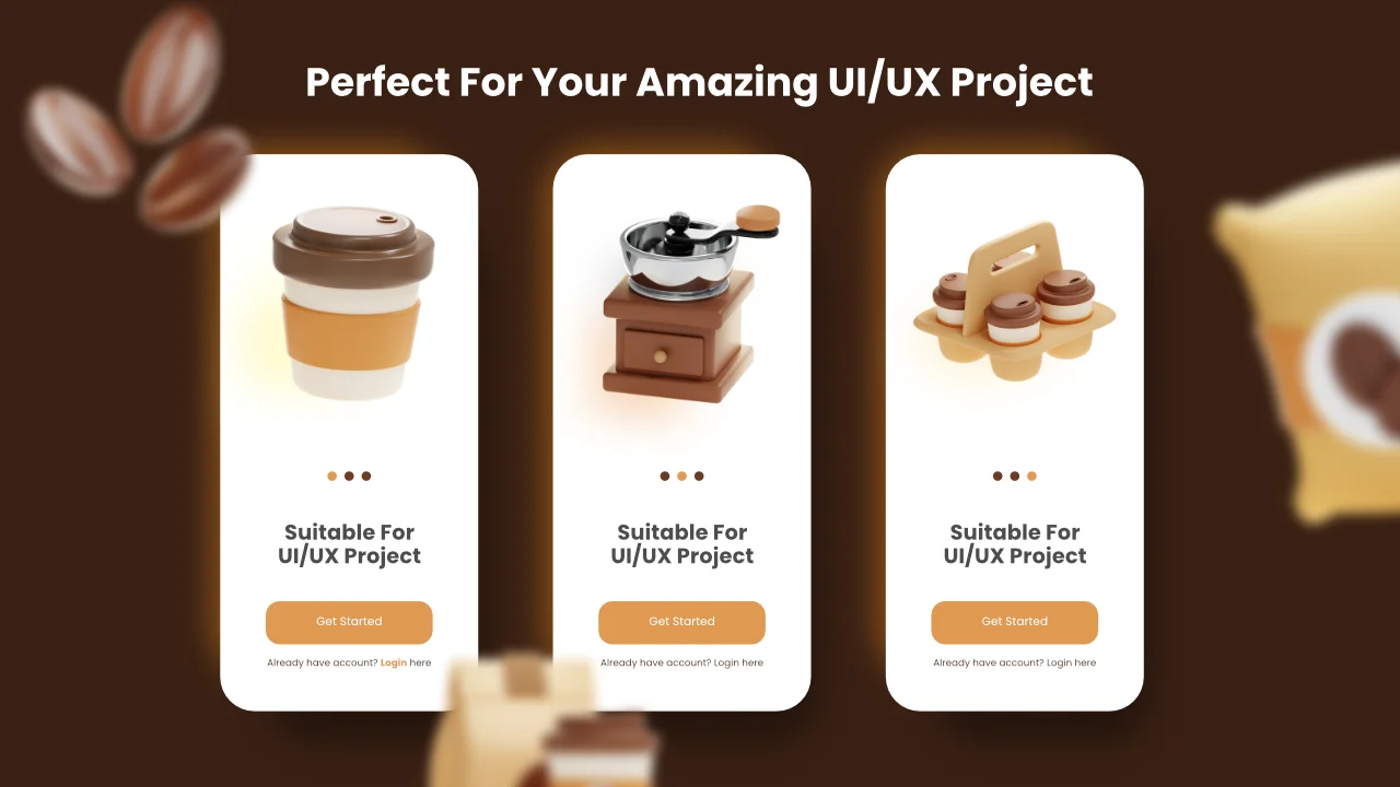 Coffee Shop 3D Icons screenshot 5