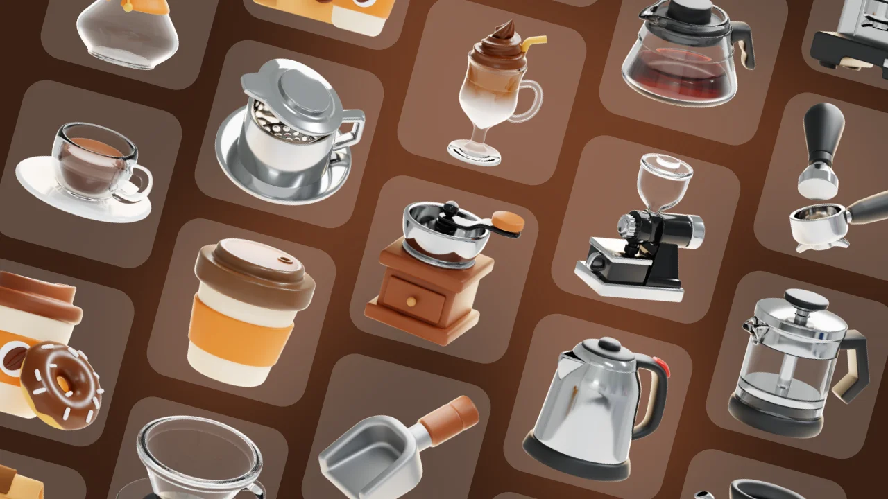 Coffee Shop 3D Icons screenshot 7