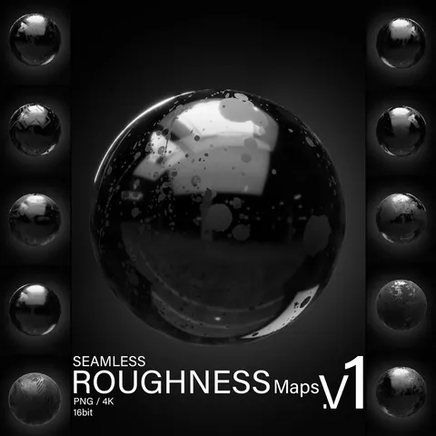 34 Roughness Maps V1 - Blender textures & materials