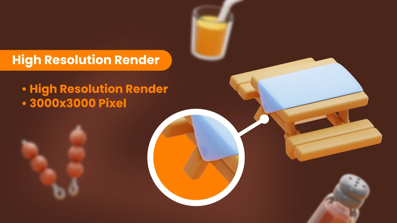 36 Barbecue 3D Icons screenshot 3