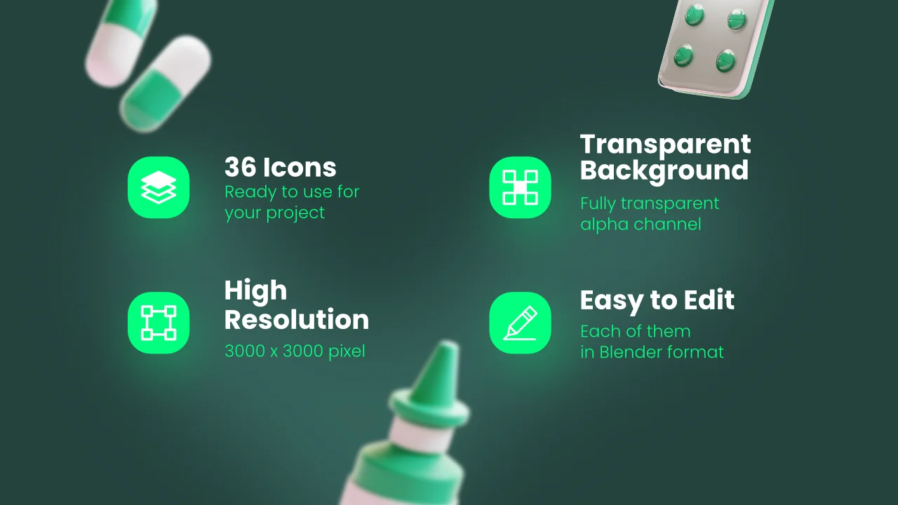 Healthcare & Medical 3D Icons screenshot 2