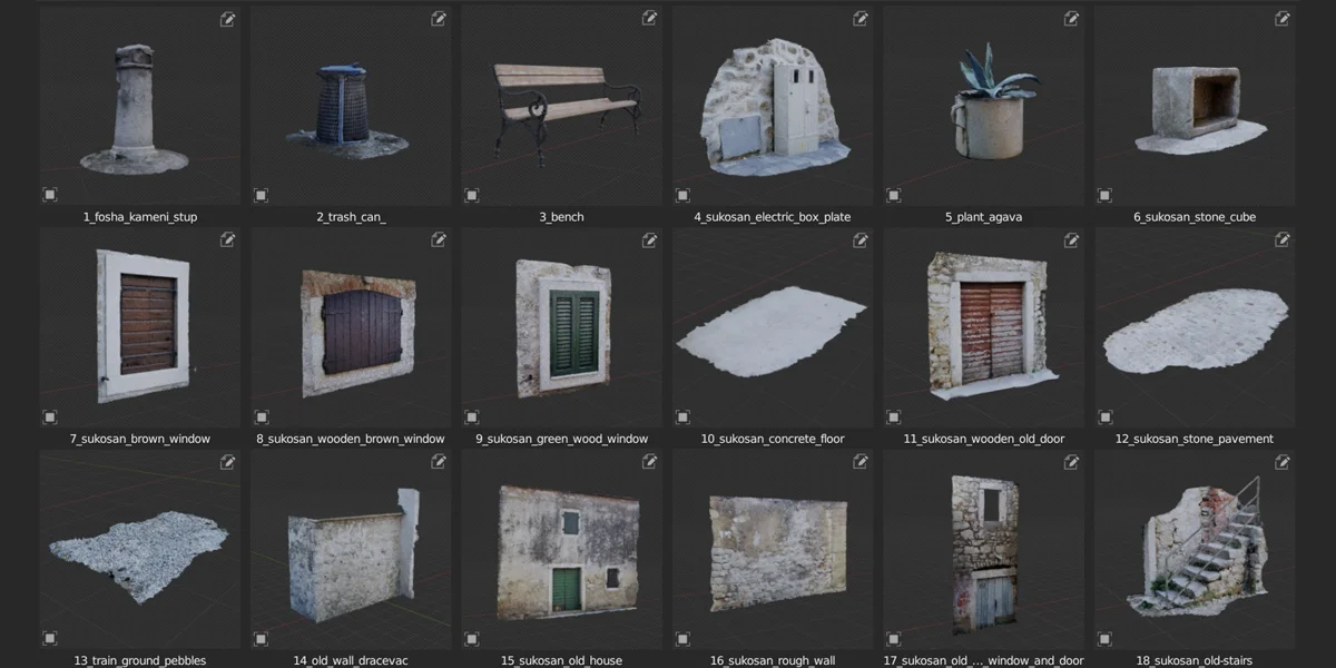 Photoscanned Stone Objects screenshot 3