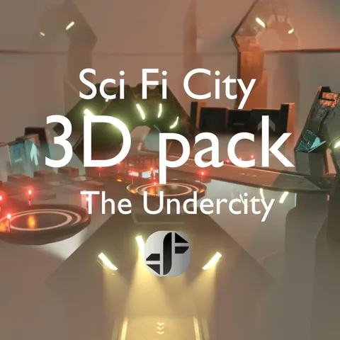 Sci-Fi Undercity - Blender 3d models
