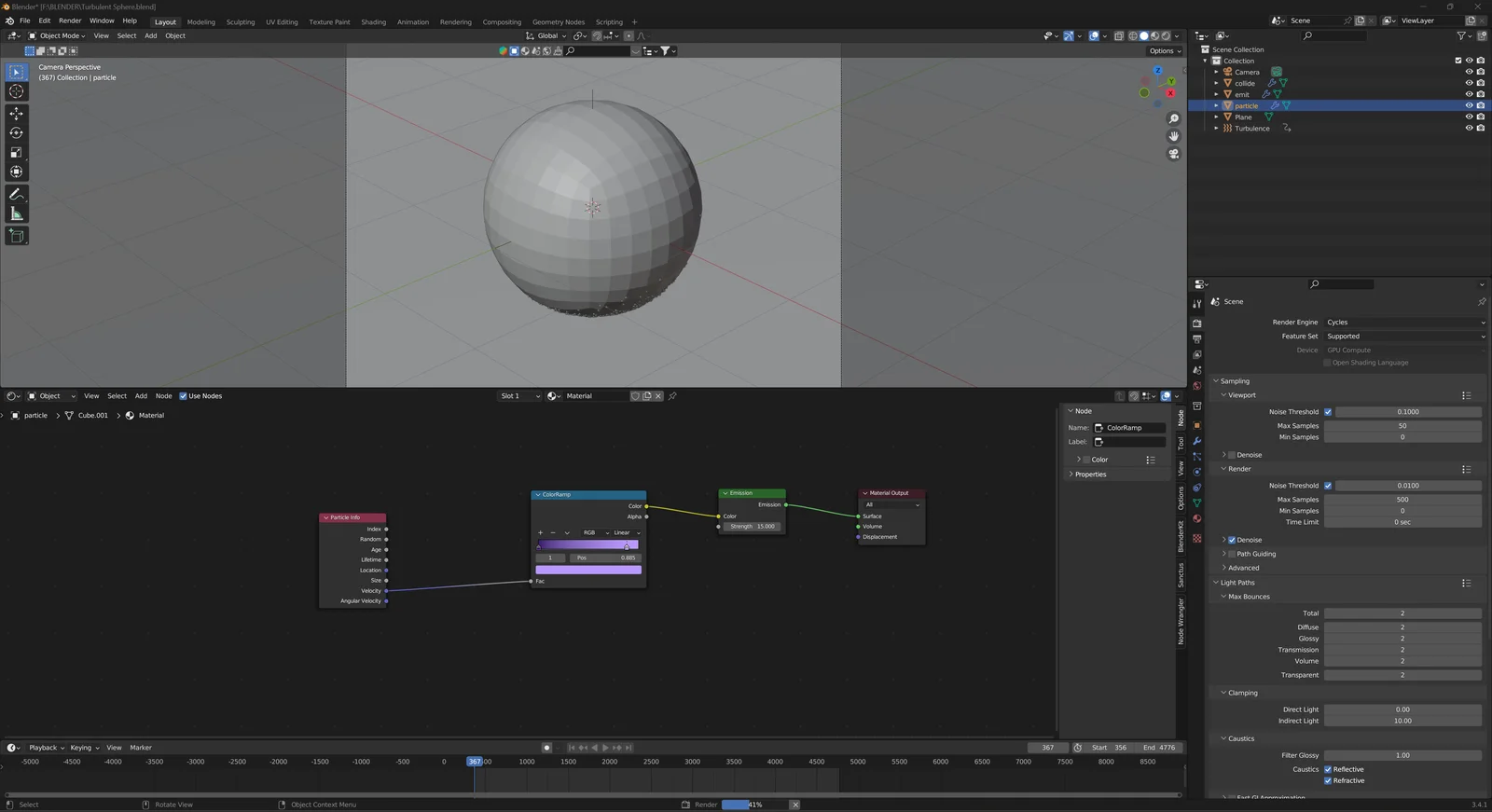 Turbulent Sphere Visualizer screenshot 2