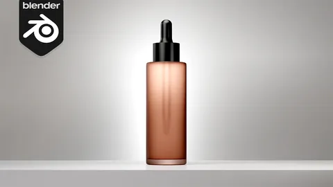 Haircare Dropper Bottle Scene - Blender scenes