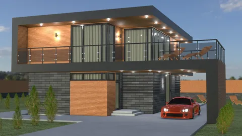 Cottage Architecture Scene - Blender scenes