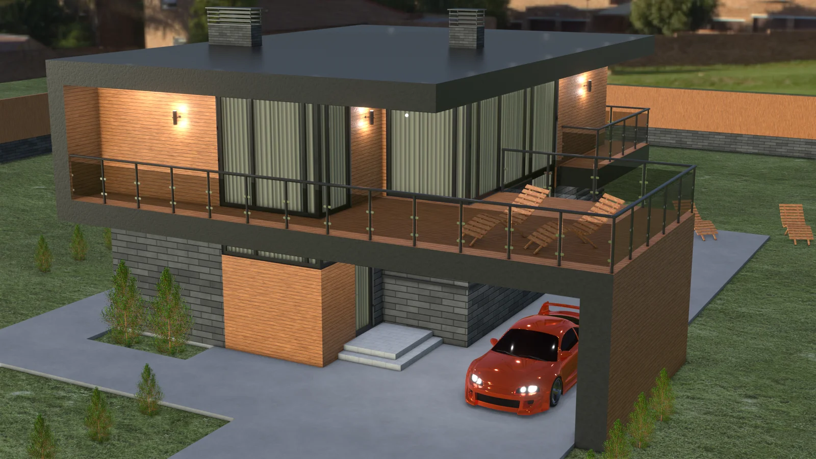 Cottage Architecture Scene screenshot 2