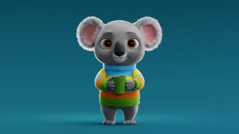 Cartoon Koala Creation Workflow - Blender tutorials & courses