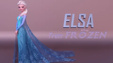 Elsa Character Rig - Blender 3d models