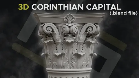 Corinthian Capital - Blender 3d models