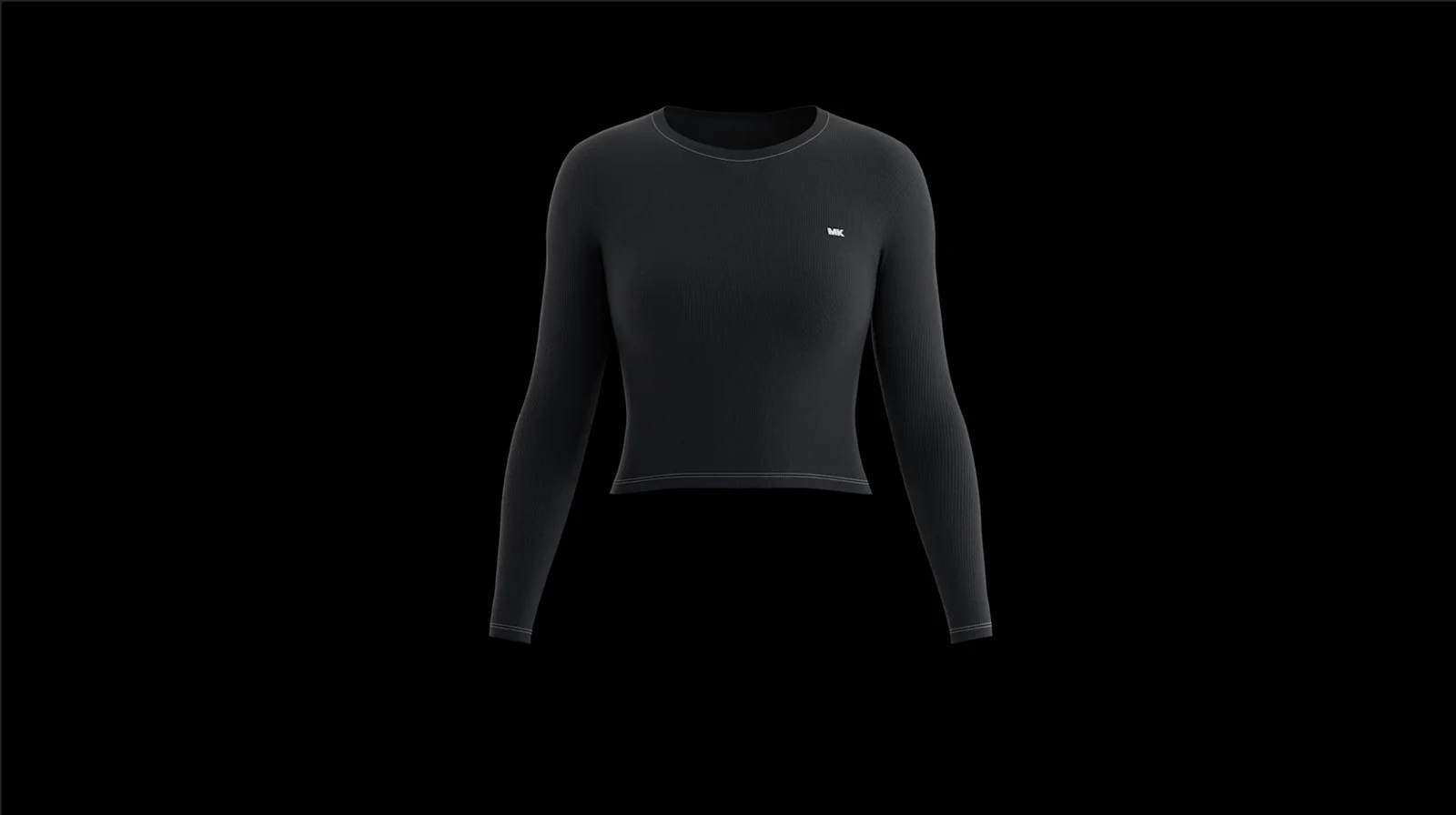 Long Sleeve Crop Top Mockup screenshot 2
