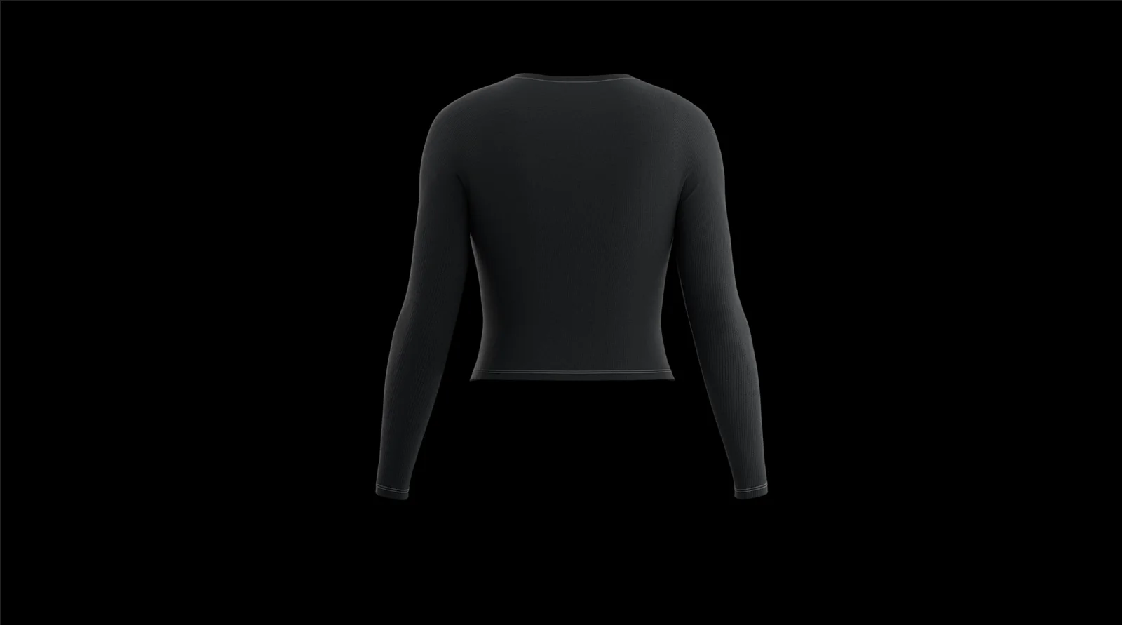 Long Sleeve Crop Top Mockup screenshot 3