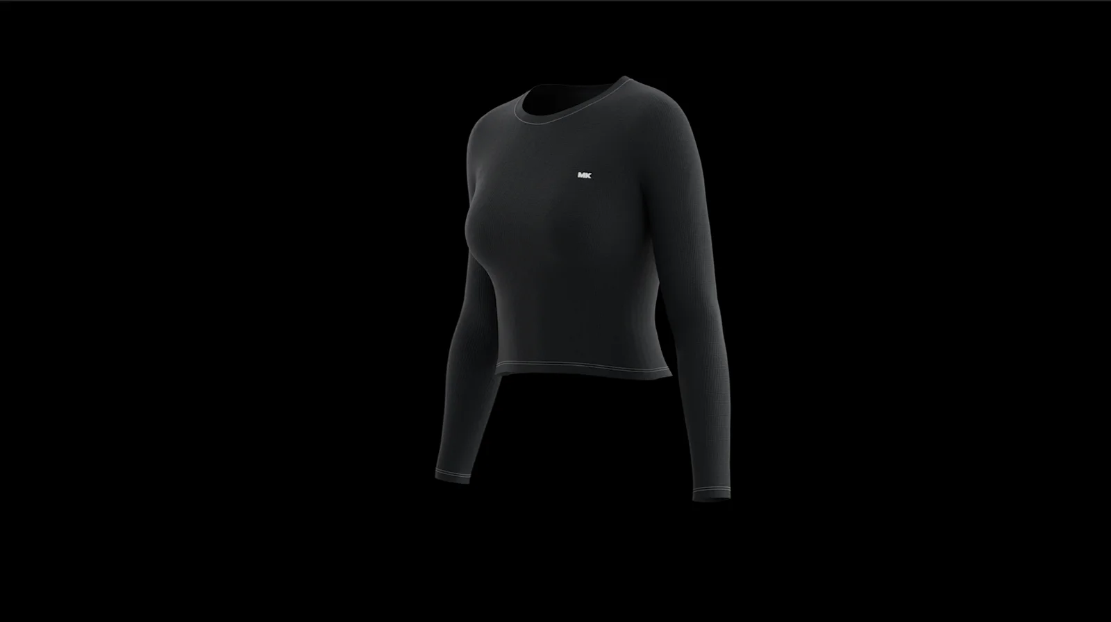 Long Sleeve Crop Top Mockup screenshot 4