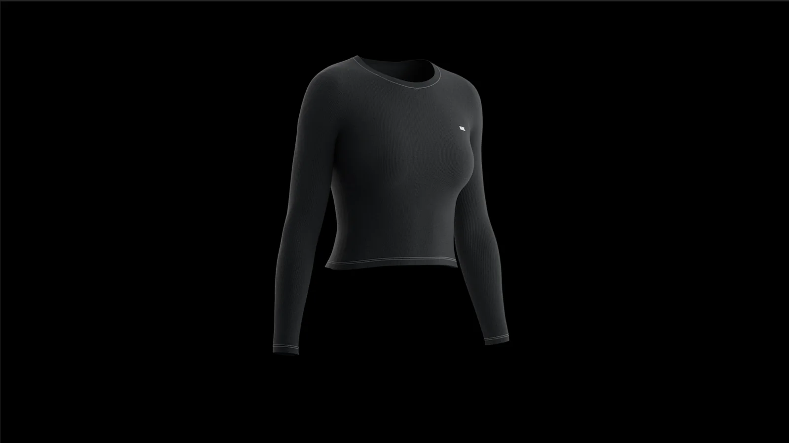 Long Sleeve Crop Top Mockup screenshot 5