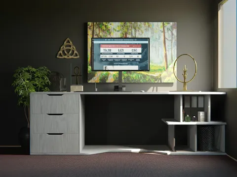 3D Desk - Blender 3d models