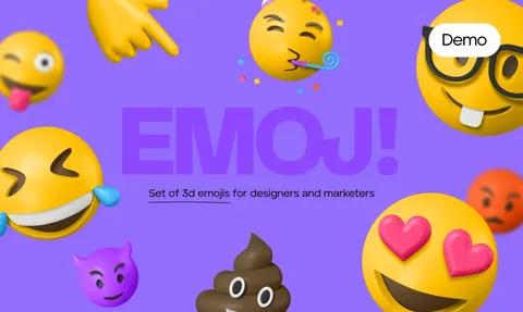 3D Emoji Demo - Blender 3d models