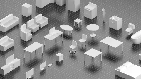 3D Furniture Models - Blender 3d models