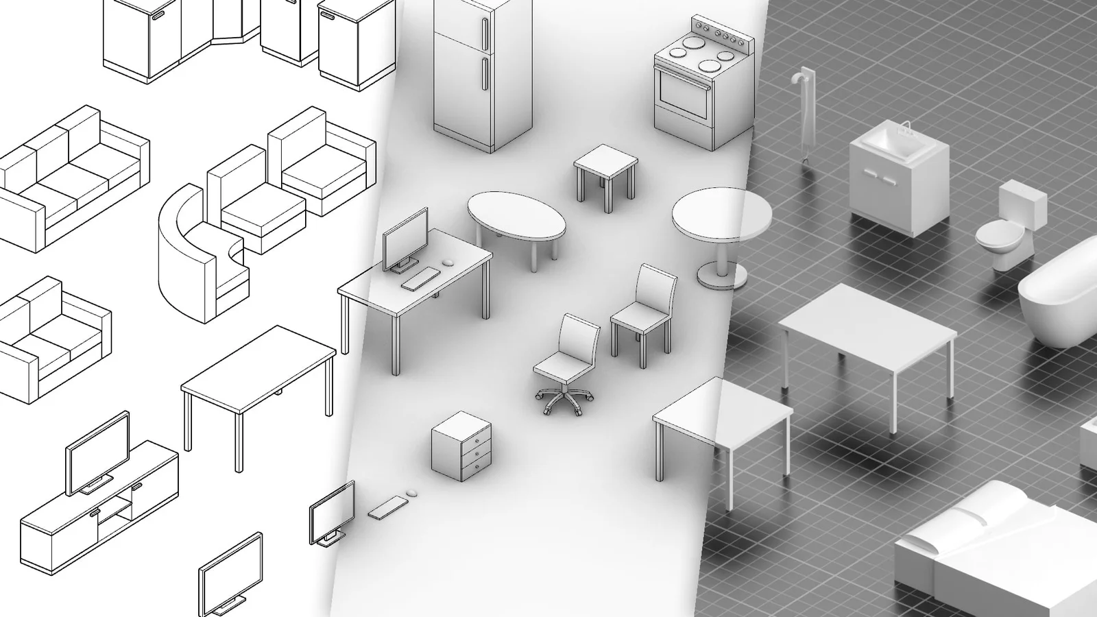 3D Furniture Models screenshot 2
