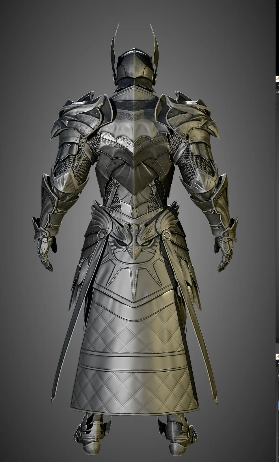 Game Character Armor Modeling screenshot 5