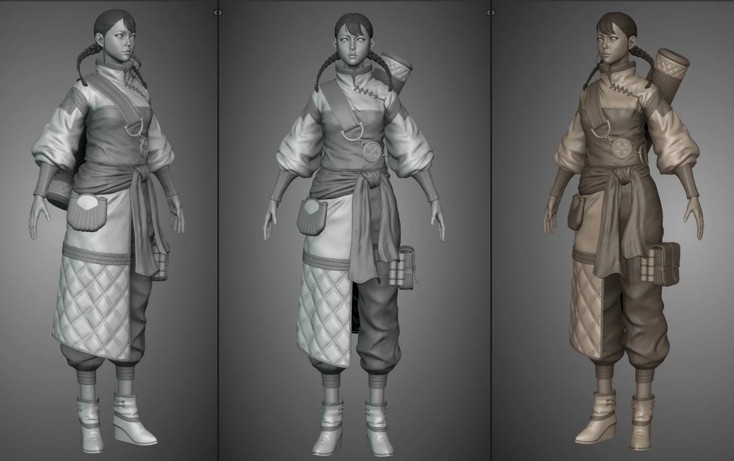 Game Character Modeling Process screenshot 3