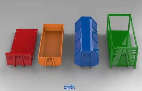 HKL Container Frames Pack - Blender 3d models