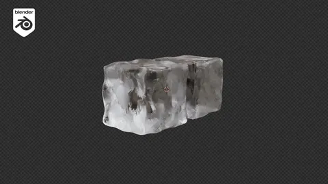 3D Ice Cubes - Blender 3d models