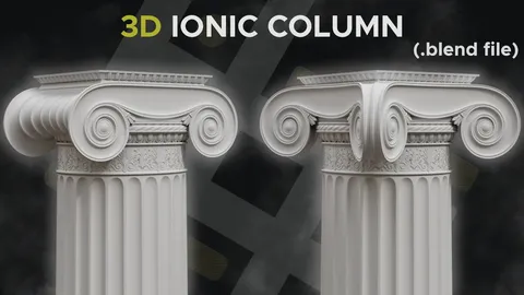 Ionic Column - Blender 3d models