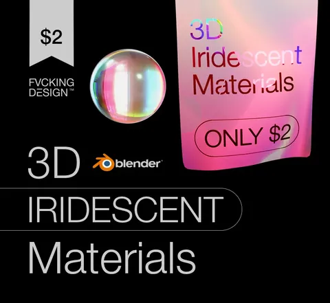 3D Iridescent Materials - Blender shaders